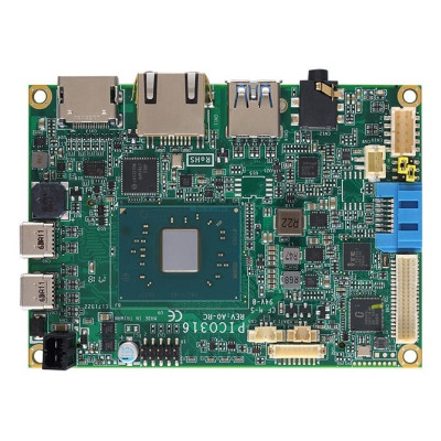 Axiomtek PICO316 Pico-ITX Motherboard, Intel Pentium N4200 and Celeron N3350/J3455, LVDS, Single GbE LAN, 5 USB